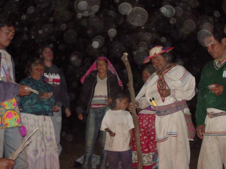 curso terapia floral Dr Luis Manuel Solana y Sentíes ceremonia huichol con marakame